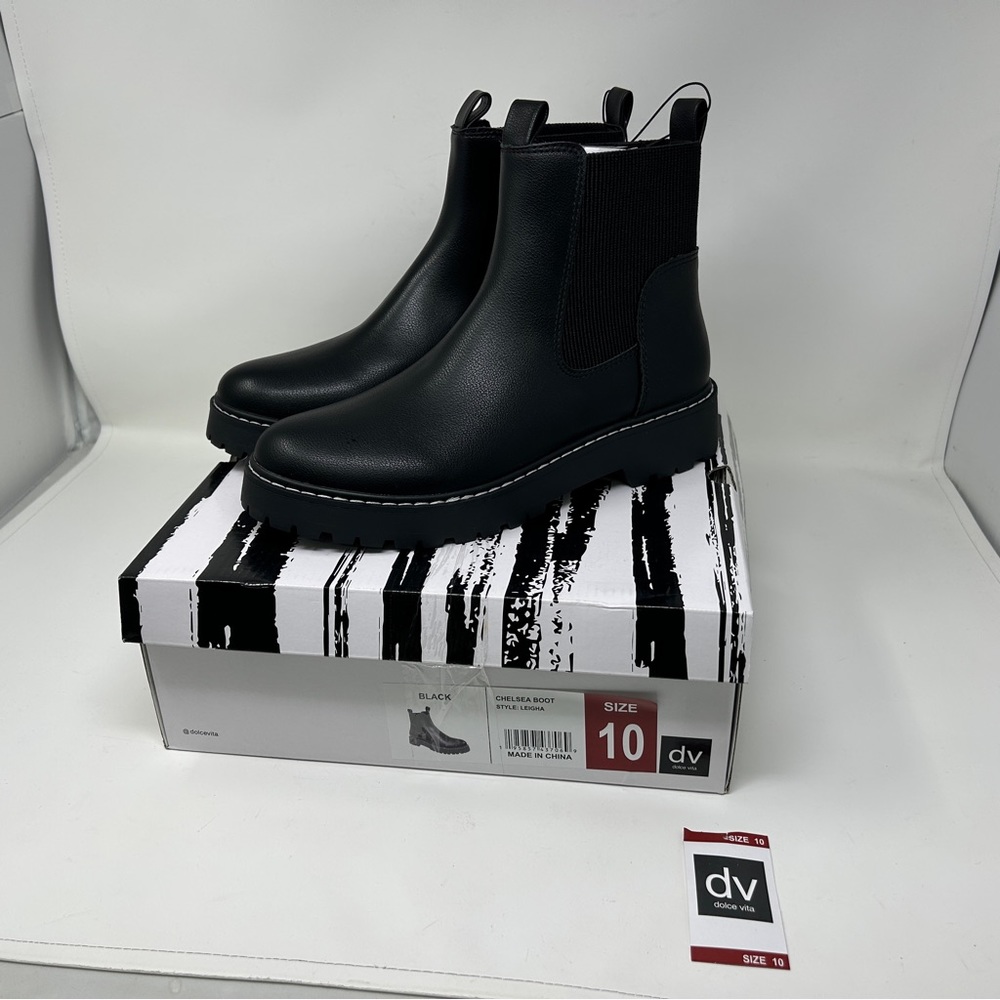 Dolce Vita Black Ankle Boots